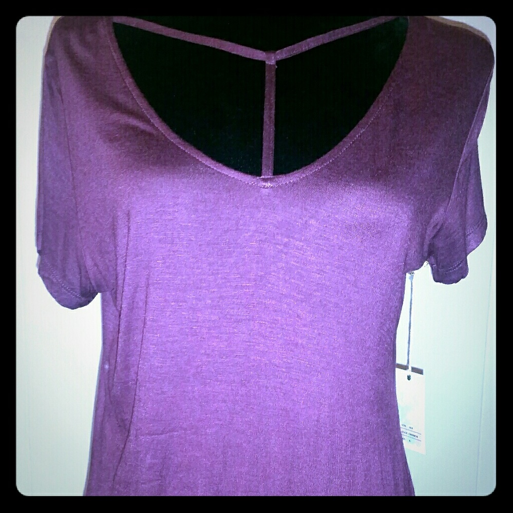 Purple dressy top